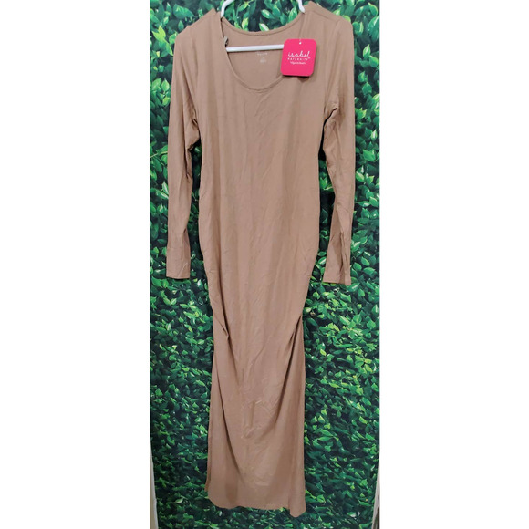 Isabel Maternity Long Sleeve Ruched Dress - XS - Picture 4 of 8